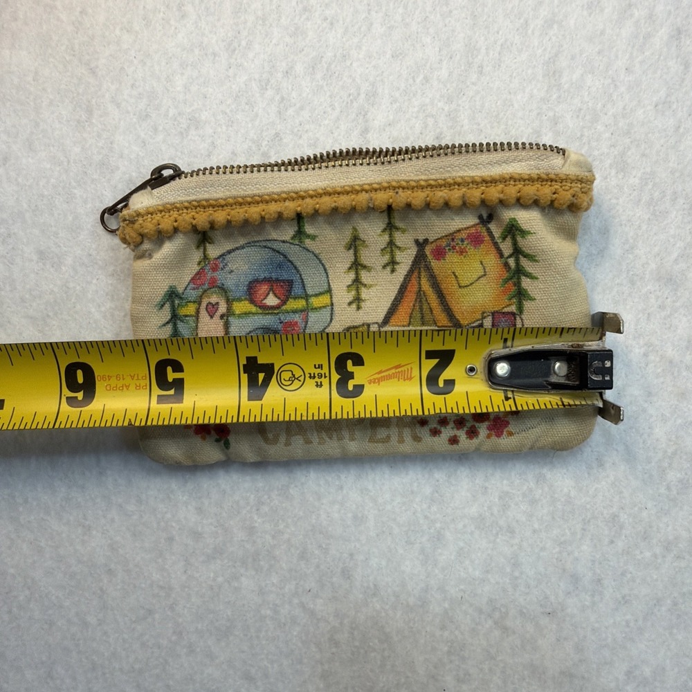 Natural Life  ID Window Credit Card Wallet Purse Zipper Pouch Small - Picture 8 of 11